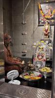 Mahamangalarati at  Shrimat Pandurangashram Swamiji Sannidhi and Paduka pujan